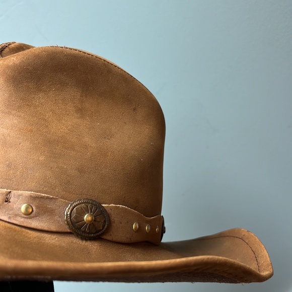 STETSON RODEO DR Roxbury Shapable Distressed Leather Hat-Unisex - Picture 4 of 17